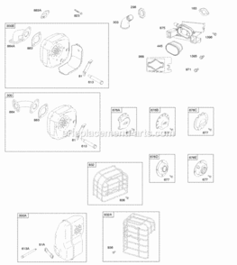 Page AÅ Diagram and Parts List for 093302-0188-E1  Briggs and Stratton Engine